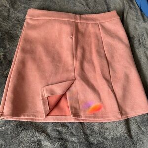 Light pink plain skirt